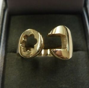 【送料無料】ネックレス　ソリッドゴールドスパナリングサイズグラム9ct solid gold spanner ring size s 76 grams