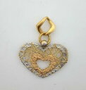 【送料無料】ネックレス miran 081069 18kイエローホワイトインターネットペンダントrrp590miran 081069 18k yellow, white and rose gold wired heart pendant rrp590