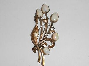 【送料無料】ネックレス ヴィンテージゴールドオパールピンvintage 1950s 18k gold and opal pin 6kj