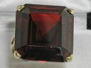 【送料無料】ネックレス 9ctカットluxury solid 9ct gold huge heavy square octagon cut synthetic garnet ring