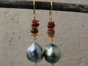 【送料無料】ネックレス イアリング18 ctタヒチオパールfromethiopiaメキシコearrings gold 18 ct,tahitian pearl,opals fromethiopia and of the mexico