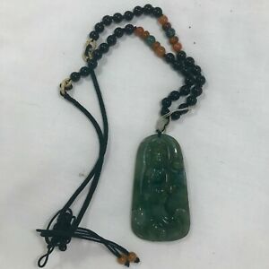 ̵ۥͥå쥹졼ɥ꡼ڥȥ⡼륵genuine a grade green jadeite jade buddha pendant small size 3029g