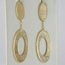 yellow gold earrings 750 18k, hanging, double oval brindle, length 4 cmイエローゴールドイヤリングハングダブルオーバル※注意※NYからの配送になりますので2週間前後お時間をいただきます。人気の商品は在庫が無い場合がございます。ご了承くださいませ。サイズの種類の商品は購入時の備考欄にご希望のサイズをご記載ください。　携帯メールでの登録ですと楽天からのメールが届かない場合がございます。