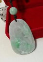 【送料無料】ネックレス ミャンマーペンダントグレードcertified genuine grade a green myanmar jadeite jade h...