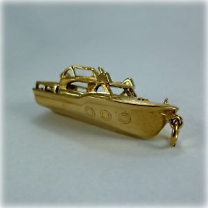 【送料無料】ネックレス　ヴィンテージ9ctボートペンダントvintage 9ct gold speed boat pendant or ch..