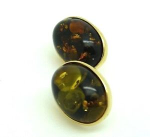 【送料無料】ネックレス　バルトコニャックビンテージソリッドイヤリングearrings of baltic amber gre..