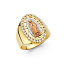 【送料無料】ネックレス　ゴールドリング14k tricolor gold guadalupe ring ejrg1402