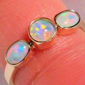 【送料無料】ネックレス　kローズゴールドアメリカサイズオーストラリアオパールリング＃24g 14k rose gold us size 7 genuine australian natural solid opal ring gem 933(4)