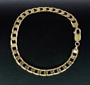 【送料無料】ネックレス イエローゴールドリンクレディースメンズブレスレット#genuine 9k yellow gold curb link 225cm ladies mens bracelet 1488gm 863116