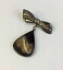 ̵ۥͥå쥹ӥơåɥСޥȥܥʥɥåץ֥vintage solid silver mounted blue john bow amp; pear drop brooch 5cm in length