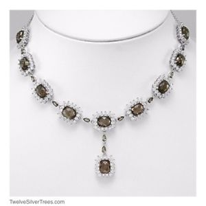 ネックレススモーキークォーツスター...