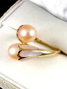 【送料無料】ネックレス ゴールドローズパールアールヌーボーチューリップバイパスリングパール14k gold rose oblong pearl inlaid mother of pearl art nouveau tulip bypass ring