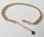 ̵ۥͥå쥹kɥӡɥ󥯥֥쥹åpure 18k rose gold 4mm bling bead link bracelet 185mm l au750