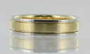 【送料無料】ネックレス イエローゴールドプラチナワイドhallmarked 18ct yellow gold and platinum wide wedding ring