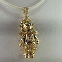 【送料無料】ネックレス ゴールドペンダントlovely 9ct gold rag doll pendant