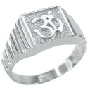 yzlbNX@\bhkzCgS[hIEqhD[nu[}K[KYOsolid 14k white gold om aum hindu hum brahman yoga yogi mens ring