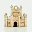 【送料無料】ネックレス イエローゴールドロイヤリティold world castle charm 14k yellow gold threedimensiona...