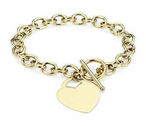 ネックレス　ゴールドハートトグルブレスレット14k gold heart amp; toggle bracelet ejb10703