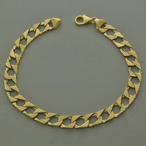 ̵ۥͥå쥹֥쥹åȡuk hallmarked 9ct gold curb bracelet 85 8mm 12g rrp 500 b7_85