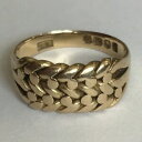 【送料無料】ネックレス　アンティークビクトリアソリッドイエローゴールドリングサイズantique victorian solid 18ct yellow gold two row keepers ring size m12 56g