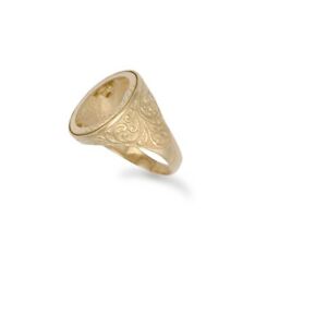 【送料無料】ネックレス 9ctゴールドスクロール9ct gold full scroll sovereign ring