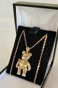 【送料無料】ネックレス テディーベアルビーセットpendantfashioned9ctイェローゴールド9ct yellow gold novelty pendantfashioned as a teddy bear ,set with ruby eyes