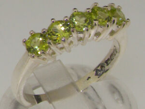 【送料無料】ネックレス　ホワイトゴールドペリドットリングサイズ14ct white gold natural peridot womens eternity ring sizes j to z