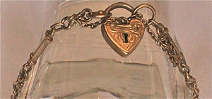 ̵ۥͥå쥹ɥС֥쥹å9ct gold bar bracelet with love heart