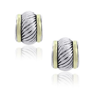 【送料無料】ネックレス　デビッドkイエローゴールドシガレットイヤリングdavid yurman 14k yellow gold amp; sterling silver cigar earrings