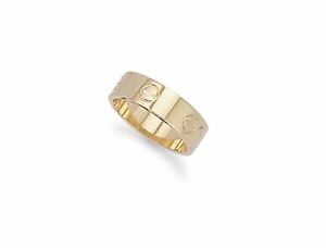̵ۥͥå쥹mmͥǥ󥵥hallmarked 9ct yellow gold 8mm wide screw head design wedding ring size hz5
