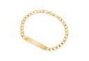 yzlbNX@CG[S[htbguXbg9ct yellow gold 120 flat curb id bracelet 19cm75