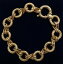 ̵ۥͥå쥹󥯥֥쥹åȥɥfine unusual link bracelet 9ct yellow gold length 7 34in 196cm 171grams