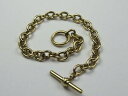 【送料無料】ネックレス ビンテージソリッドゴールドケーブルリンクブレスレットバーリングクラスプvintage solid 9ct gold cable link...