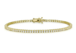 ̵ۥͥå쥹ɥƥ˥֥쥹å9ct yellow gold 2mm round tennis bracelet 19cm75