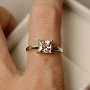 【送料無料】ネックレス　リングソリッドホワイトゴールドサイズ150 ct genuine morganite gemstone ring 14k solid white gold wedding rings size