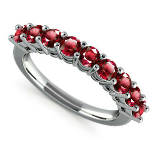 【送料無料】ネックレス　14kホワイトゴールド098 ctルビーサイズl m14k white gold 098 ct ruby gemstone wedding hallmarked rings size l m