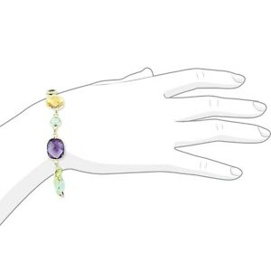 【送料無料】ネックレス　イエローゴールドブレスレットラウンドクッションインチ14k yellow gold gemstone bracelet with round and cushion gemstones 75 inches