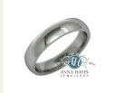 【送料無料】ネックレス ホワイトゴールドレディースコートリングハンドメイド¥グラム4mm 18ct white gold ladies court ring h...