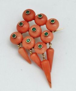 ネックレスブローチサンゴペンダント...