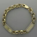 【送料無料】ネックレス 2ジュニアセットidベルチャー75mm75ti2_759ct9ct gold juniors gemset double id belc...