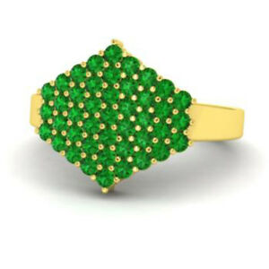 【送料無料】ネックレス エメラルドイエローゴールドサイズ086ct natural gemstone emerald gemstone rings 14k real yellow gold size m n j k