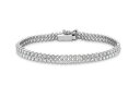 yzlbNX@zCgS[huXbg9ct white gold stone double row bracelet 18cm7