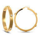 【送料無料】ネックレス イエローゴールドフープイヤリングセットforever mine fine 9ct yellow gold rubover set cz ...