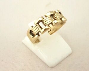 【送料無料】ネックレス　ゴールドチェーンリンクドレスリング1 beautiful ladies 9ct gold chain link dress ring