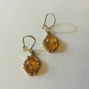 【送料無料】ネックレス ゴールドバルトスポイトツイストイヤリングドロップbeautiful 9ct gold baltic amber drop dropper twist earrings