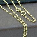 【送料無料】ネックレス 18ctイェローゴールドカーターチェーン45cmイタリアgenuine 18ct solid yellow gold carter ch...