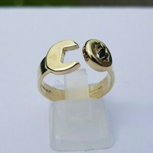 【送料無料】ネックレス　9ctゴールドスパナサイズnlovely 9ct gold spanner ring size n