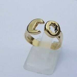 【送料無料】ネックレス　9ctゴールドスパナサイズnlovely 9ct gold spanner ring size n