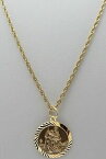 【送料無料】ネックレス　9ctイェローゴールドクリストフォロスペンダント185インチ48グラム9ct yellow gold saint christopher pendant and 185 inch chain weighs 48 grams