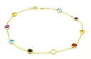 【送料無料】ネックレス　14kイェローゴールド85インチ14k yellow gold round shaped gemstone bracelet 85 inches